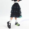 笛莎Deesha 女童2024秋季新款黑色网纱拼接蛋糕半裙 商品缩略图0