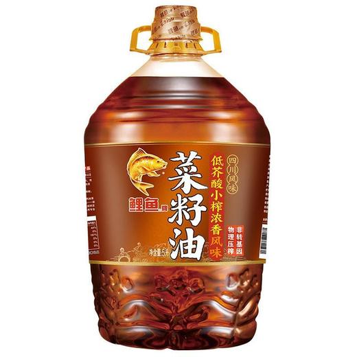 鲤鱼 小榨浓香菜籽油 5L/桶 商品图0