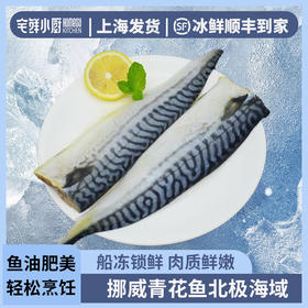 【节目大厨同款】挪威青花鱼片600g/袋  来自北极海域 油脂含量≥25% 肉质鲜嫩