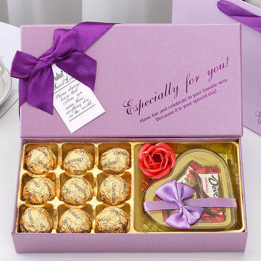 【浪漫桃心！德芙巧克力礼盒套装】香醇丝滑，低温烘培，精心研磨，保持其原始结构不被破坏，口感浓醇，七夕情人节礼物送女友老婆创意生日礼物女生七夕 商品图6