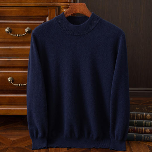 毛豆-XK8603男生半高领羊毛衫 商品图7