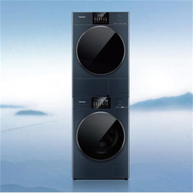 松下(Panasonic)洗烘套装XQG100-E187+NH-ER19Q【专】洗10KG烘10KG光动银 彩屏 除毛烘 智能投放 天幕蓝