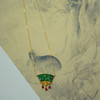 龢盒原创 18k金镶螭龙翡翠流苏锁骨链 项链 商品缩略图1