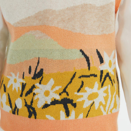 笛莎Deesha 女童2024秋季新款V领针织马甲 商品图3