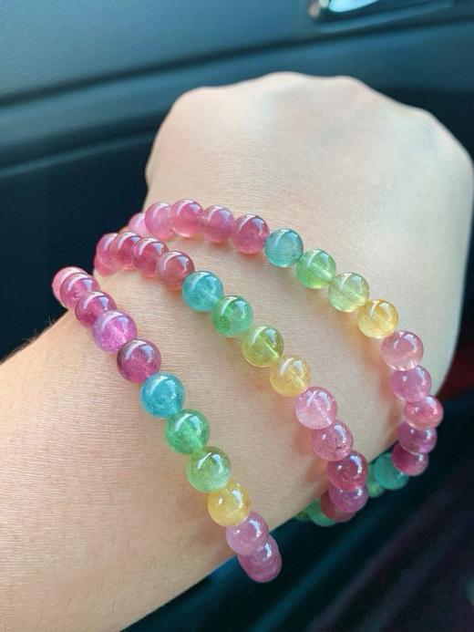 38g 6.4mm 碧玺手链 商品图3