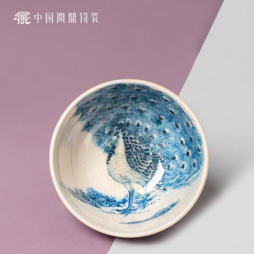问鼎钧瓷鹅黄青花赋星杯（雀翎） 商品图1