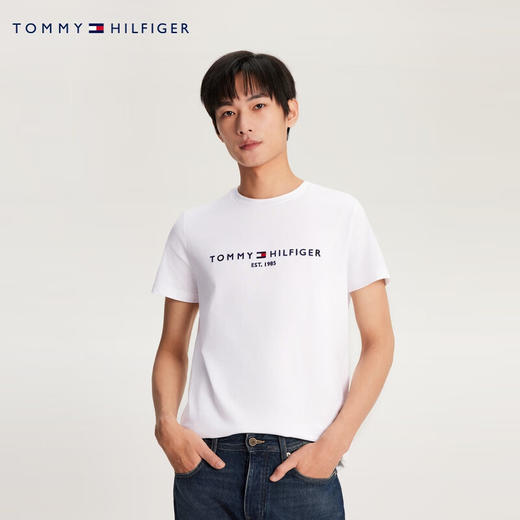 TOMMY 短袖T恤男  MW16171-YBR 米白色. 商品图4