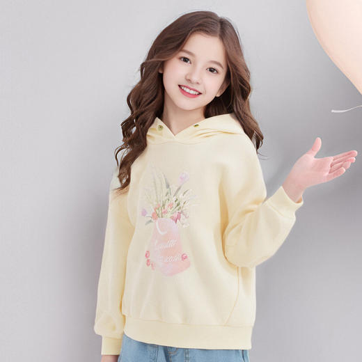 笛莎Deesha 童装女童卫衣2024秋季新款印花卫衣 商品图2