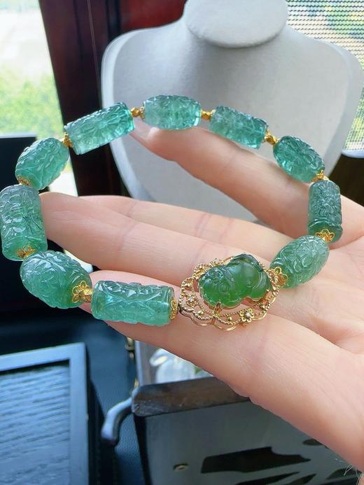 22.3g 雕刻碧玺手链 商品图3