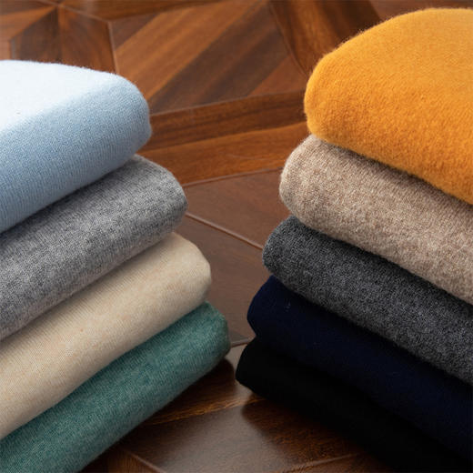 毛豆-XK8601男士百搭圆领羊毛衫 商品图9