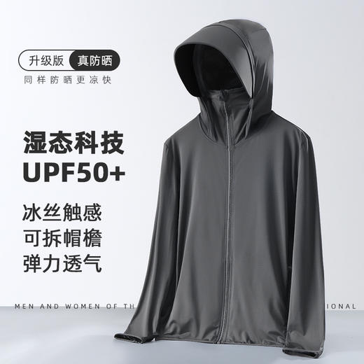 UPF50+户外冰丝原纱防晒衣女士夏季防紫外线男轻薄透气钓鱼防晒服 商品图2