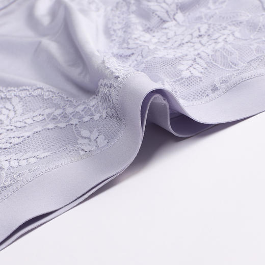 都市丽人内裤宽版包覆平角裤蕾丝+泳布女士内裤YPT2S1 商品图5