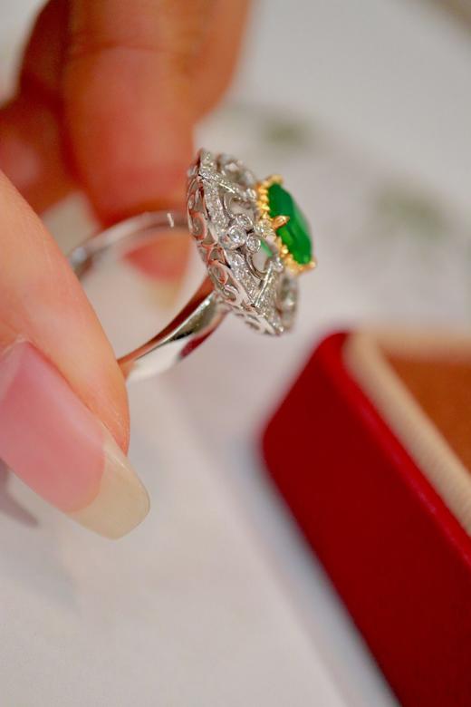 1.25ct 祖母绿戒指 商品图4