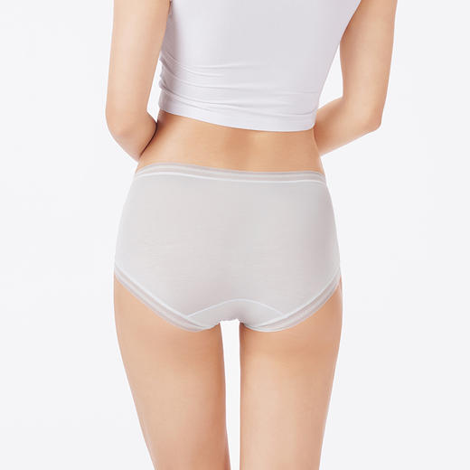 都市丽人内裤纤柔绵平角裤高支兰精莫代尔女士内裤LKT3G4 商品图3