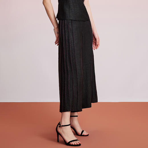 TANGY Collection天意精品2024秋季新品中国风茛绸女士休闲裙裤 商品图1