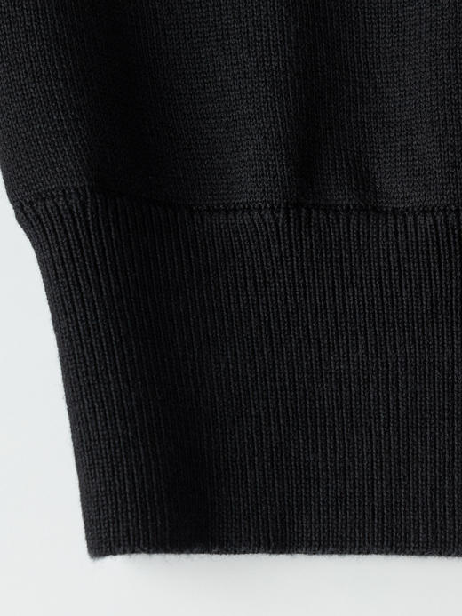 COCO ZONE 法式假两件撞色V领针织衫单排扣上衣24C60020 商品图8