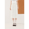 【严选】诗凡黎miu系纯白肌理感花边半身裙2024秋新款设计感时髦气质半裙7F7340071 商品缩略图0