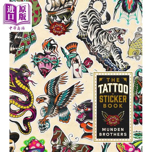 预售 【中商原版】The Tattoo Sticker Book 进口艺术 纹身贴纸书 商品图0