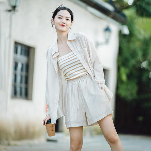 AVANN法式气质连衣裙&氧气天丝三件套 商品图0