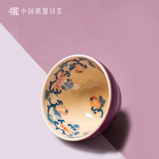 问鼎钧瓷鹅黄青花木兰杯（福禄连绵） 商品图1