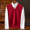 毛豆-XK8606男士V领羊毛马甲 商品缩略图5
