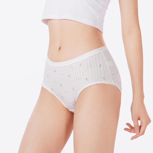 都市丽人内裤生理裤三角裤纯棉提花女士内裤LKT8A5 商品图2