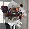复古红高级感配色花束 商品缩略图0