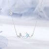 卡蒂罗/KADER 幻梦心月系列 逐月蝴蝶项链 925银月光石闪耀星河轻奢时尚小众原创设计锁骨链 梦幻璀璨精致银链 礼盒 商品缩略图1
