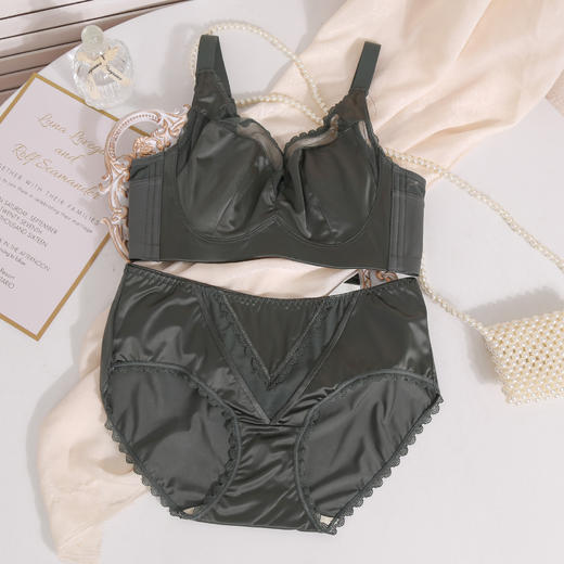 轻奢内衣女大胸显小超薄款收副乳防下垂兔耳朵防凸点大码文胸罩 商品图8