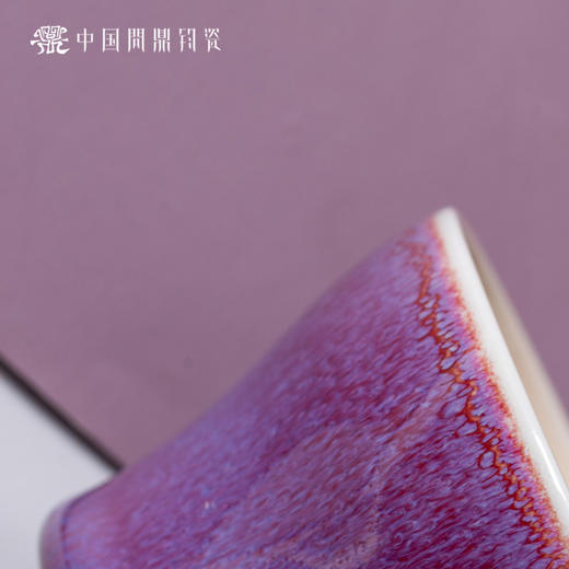 问鼎钧瓷鹅黄青花馥郁杯（蜻蜓戏蝉） 商品图3