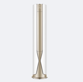 海尔（Haier）空调柜机3匹立柜式 变频 自清洁圆柱式客厅冷暖空调 KFR-72LW/28DNA81U1套机（冰雪白）