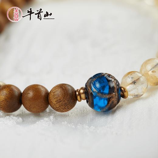 牛首山文创福祉无穷-土 金丝楠水晶手串手链黄水晶饰品男女礼物 商品图4