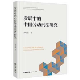 发展中的中国劳动刑法研究 刘昭陵著 法律出版社