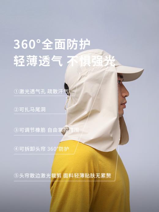 优极UG 可拆卸360°防晒全顶帽 鬼子帽 全遮帽 商品图2