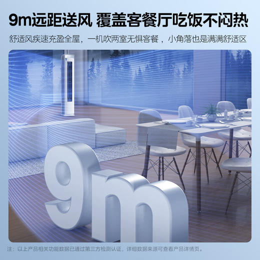 美的（Midea）美家系列 空调柜机 新一级全直流变频 智能自清洁 大风量 巨瀑风 3匹 一级能效 KFR-72LW/JP1-1 商品图2