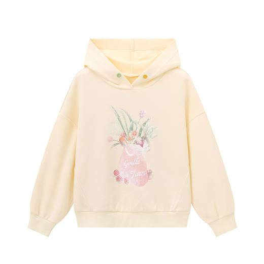 笛莎Deesha 童装女童卫衣2024秋季新款印花卫衣 商品图4