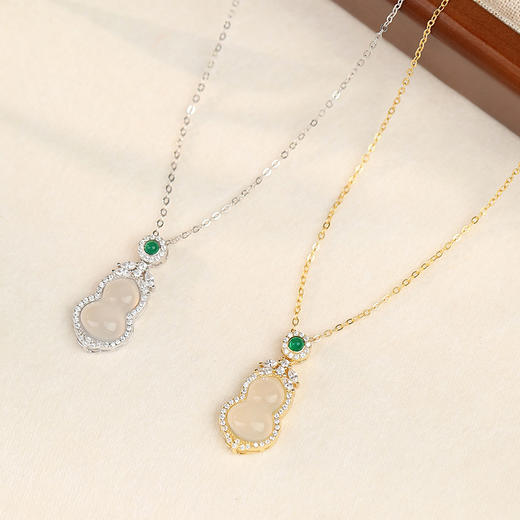 【福禄葫芦】S925银玉髓项链【JHY-N001707B】 商品图2