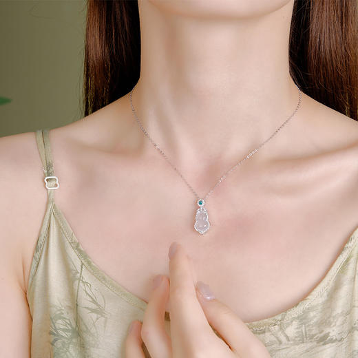 【福禄葫芦】S925银玉髓项链【JHY-N001707B】 商品图3