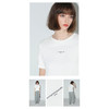 COCOBELLA简约字母印花短袖T恤女气质休闲舒适圆领半袖TS640 商品缩略图1