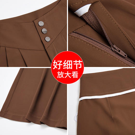 雀说 冰丝高腰阔腿裤夏季女薄款垂坠感女小个子休闲裤百搭长裤子4ZF-2590 商品图3