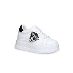 豪麟名鞋奥莱迪嘉女鞋时尚休闲鞋牛皮革DJJGA42WX004黑色  原价1960元