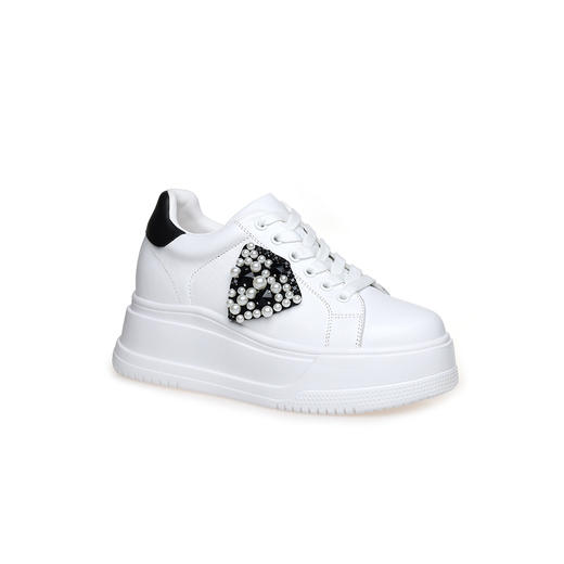 豪麟名鞋奥莱迪嘉女鞋时尚休闲鞋牛皮革DJJGA42WX004黑色  原价1960元 商品图0