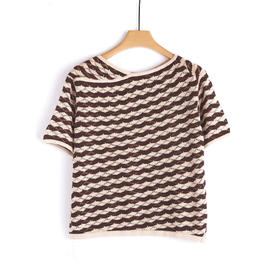 福利款~雀悦 【天丝】莱塞尔高档针织衫宽松大码夏季T恤百搭短袖上衣4ZF-XP020