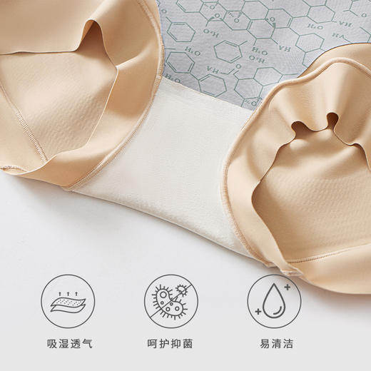 半醒蚕丝高腰收腹内裤 透气不夹裆高腰提臀 U0081 商品图3