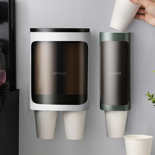 星坊一次性杯子架取杯器纸杯挂壁式创意家用免打孔收纳置物纸杯架单筒 100015425797 商品图6