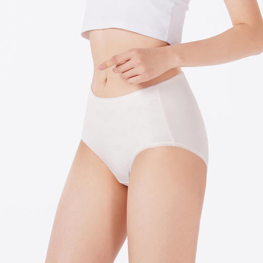 都市丽人内裤宽版包覆平角裤60支丽人棉女士内裤LKT4B3 商品图2