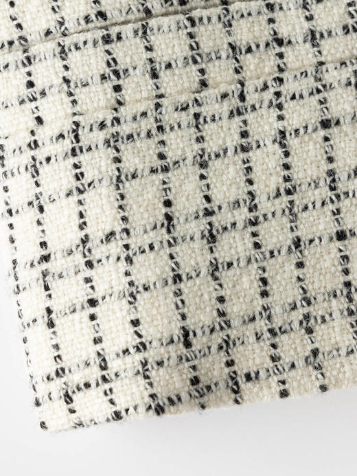 COCO ZONE 小香风圆领背心马甲时尚格纹无袖上衣CC1C1649 商品图9