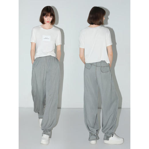 COCOBELLA[100%莱赛尔]复古水洗凉感牛仔裤两穿休闲裤PA7019 商品图1