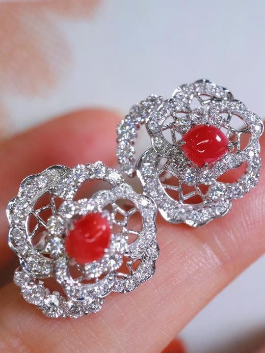 0.98ct 海螺珠耳扣 商品图2