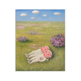 杨媛媛版画《缓缓》99版